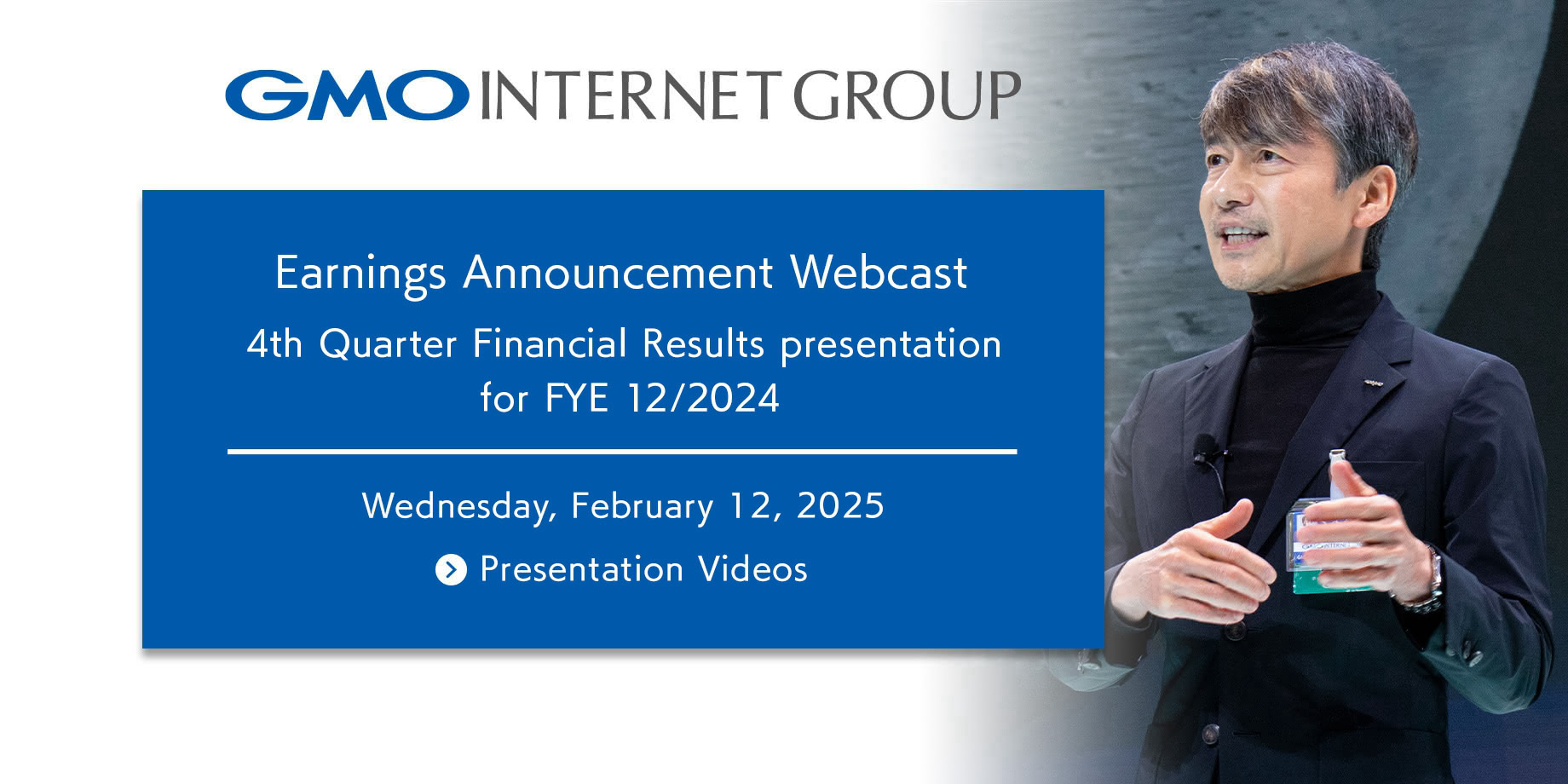 4th Quarter, Fiscal Year 2024 Earnings Announcement Webcast - Tuesday, November 12, 2025