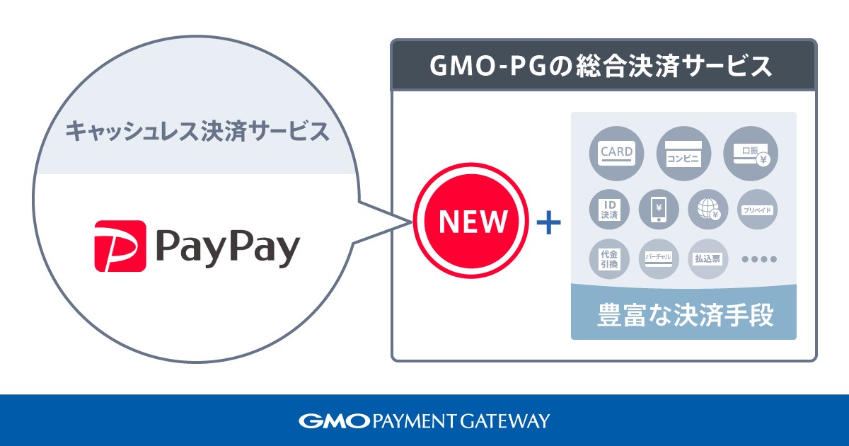 GMO-PGの総合決済サービスに「PayPay」を追加 | GMOインターネットグループ株式会社